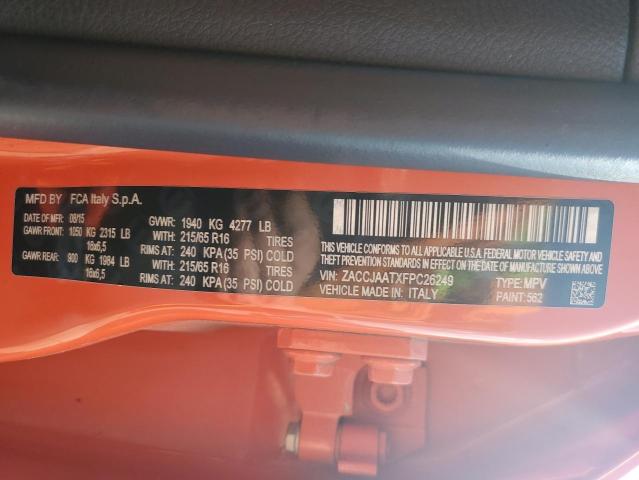 ZACCJAATXFPC26249 Jeep Renegade Sport