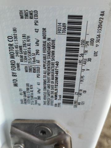 2021 FORD TRANSIT CO - NM0LS7E20M1497140