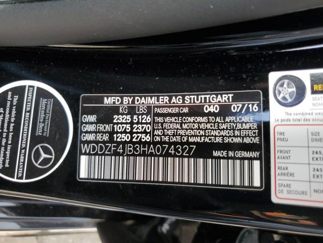 2017 MERCEDES-BENZ E 300 - WDDZF4JB3HA074327