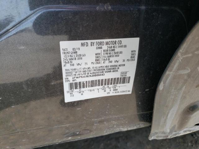 2FMPK4J92KBB89843 Ford EDGE SEL