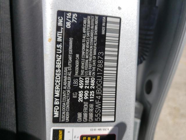 55SWF4JB0GU178873 Mercedes-Benz C 300