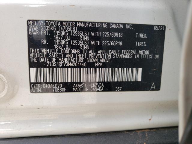 2021 TOYOTA RAV4 TRD O - 2T3S1RFV3MW201440