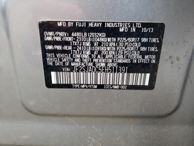 JF2SJADC5EH511391 Subaru Forester 2.5i Premium