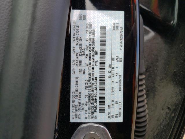 2020 FORD ESCAPE SEL - 1FMCU0H60LUA32840