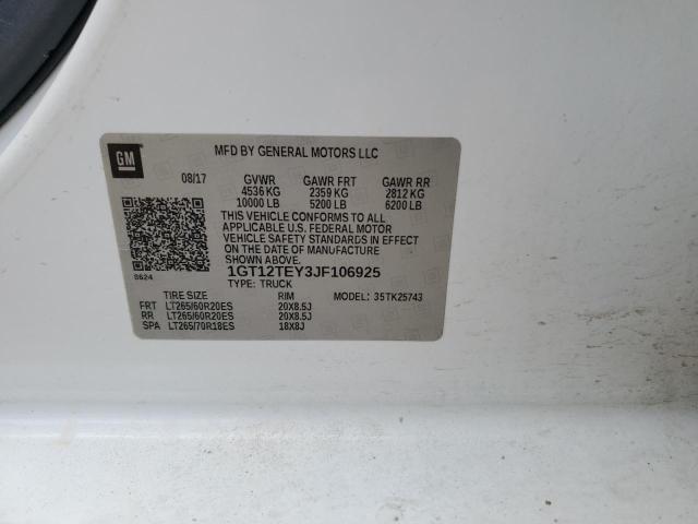 1GT12TEY3JF106925 GMC Sierra K2500 Slt