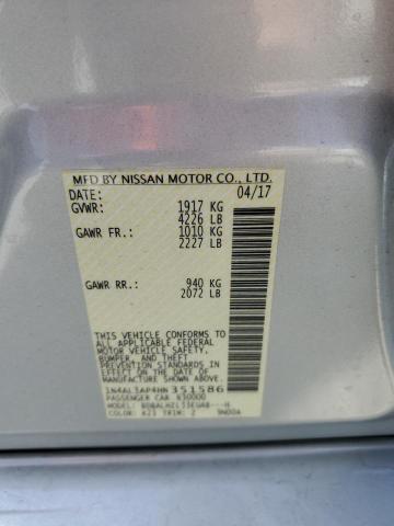 1N4AL3AP4HN351586 Nissan ALTIMA 2.5