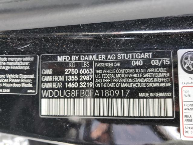 WDDUG8FB0FA180917 Mercedes-Benz S 550 4matic