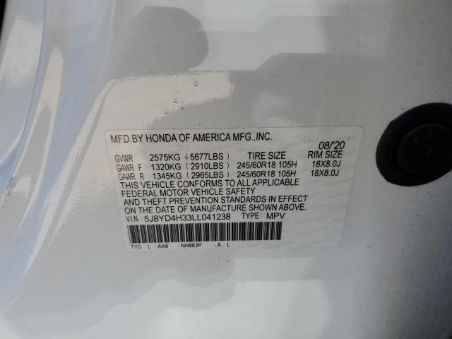 5J8YD4H33LL041238 Acura MDX