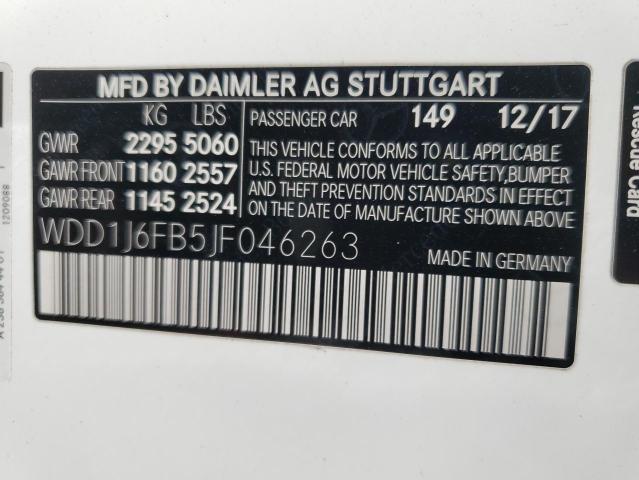 2018 MERCEDES-BENZ E 400 - WDD1J6FB5JF046263