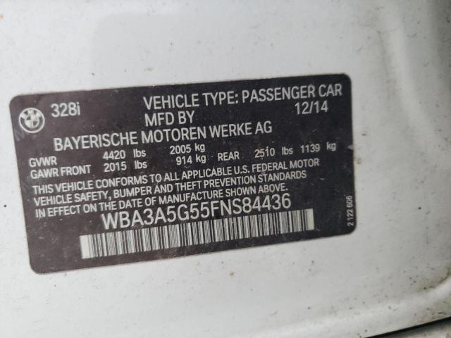2015 BMW 328 I - WBA3A5G55FNS84436