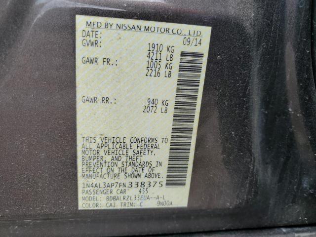 1N4AL3AP7FN338375 Nissan ALTIMA 2.5