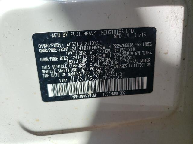 JF2SJGXC9GH486531 Subaru Forester 2.0xt Touring