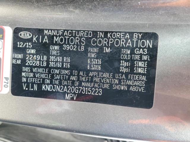 2016 KIA UK - KNDJN2A20G7315223