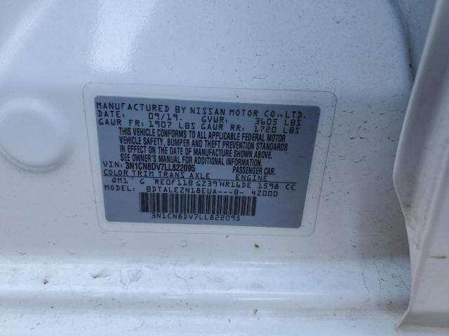 3N1CN8DV7LL822095 Nissan VERSA S