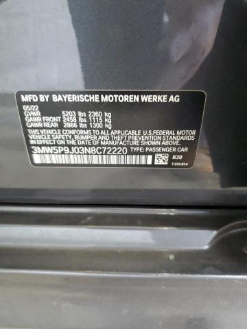 2022 BMW 330XE - 3MW5P9J03N8C72220