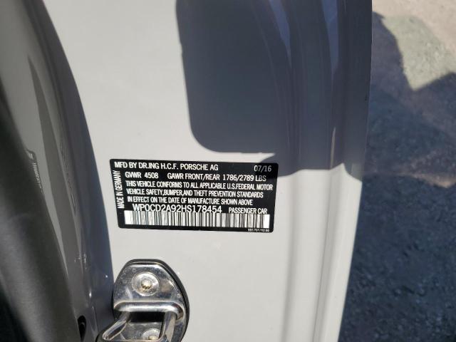 2017 PORSCHE 911 TURBO - WP0CD2A92HS178454