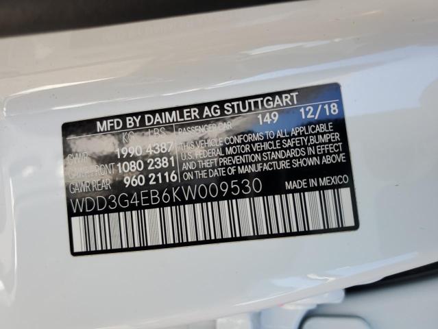 WDD3G4EB6KW009530 Mercedes-Benz A 220