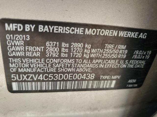 VIN 5UXZV4C53D0E00438 2013 BMW X5, Xdrive35I no.12