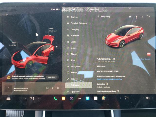 5YJ3E1EA0KF313768 Tesla MODEL 3