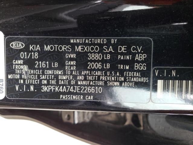 3KPFK4A74JE226610 KIA FORTE LX