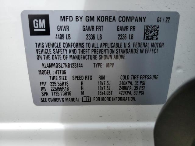KL4MMGSL7NB123144 Buick Encore Gx Essence