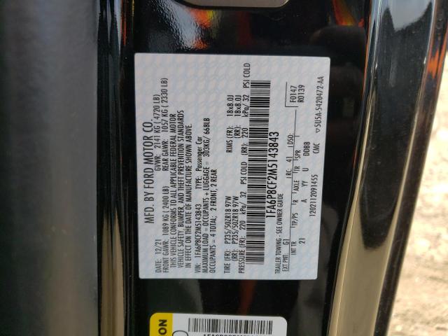 1FA6P8CF2M5143843 Ford MUSTANG GT