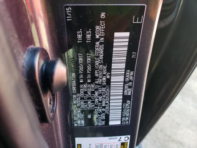 2016 TOYOTA 4RUNNER SR - JTEBU5JR3G5302611