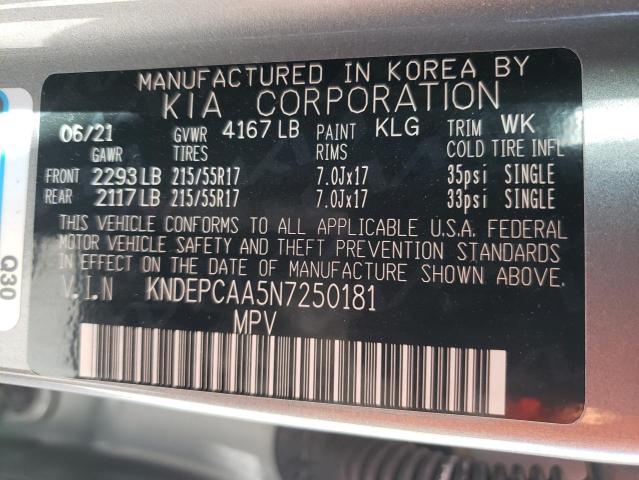 KNDEPCAA5N7250181 KIA Seltos Lx