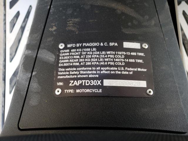 2023 PIAGGIO MOTORCYCLE - ZAPTD30X4P5000028