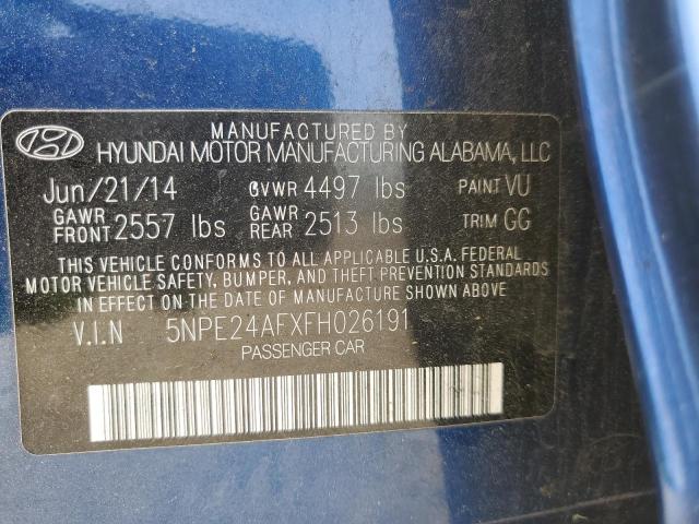 5NPE24AFXFH026191 | 2015 HYUNDAI SONATA SE