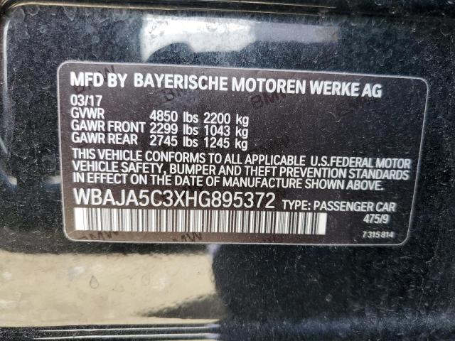 WBAJA5C3XHG895372 BMW 530 I