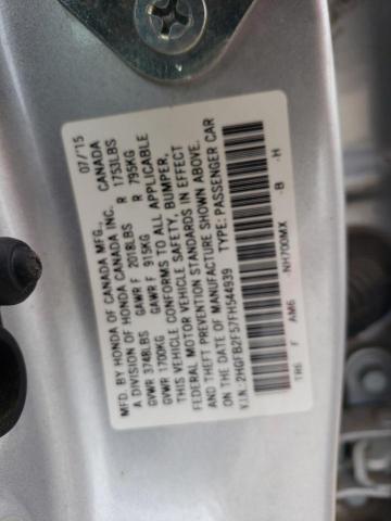 2HGFB2F57FH544939 | 2015 HONDA CIVIC LX