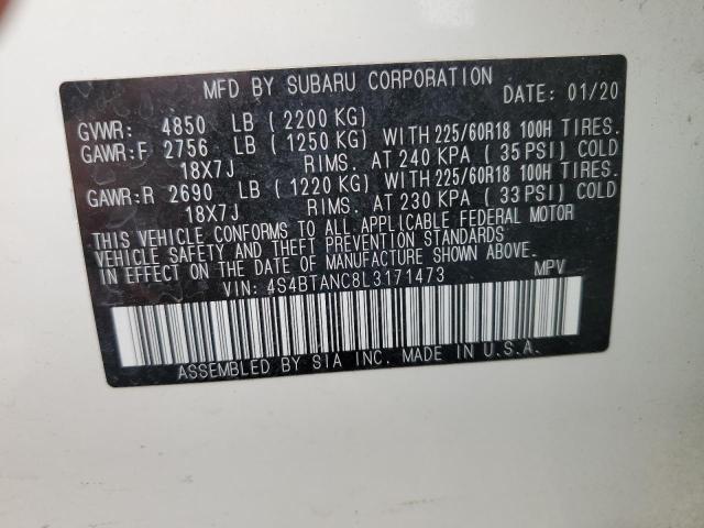 4S4BTANC8L3171473 Subaru Outback Limited