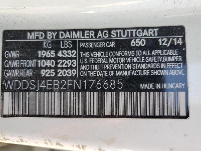 WDDSJ4EB2FN176685 Mercedes-Benz CLA 250