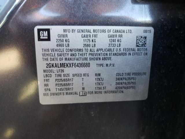 2GKALMEKXF6436680 GMC Terrain Sle