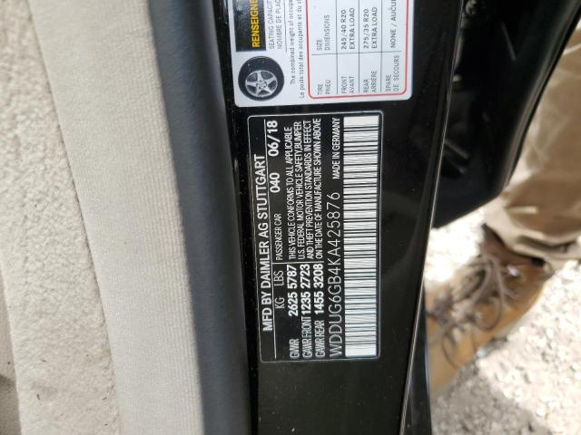 2019 MERCEDES-BENZ S 450 WDDUG6GB4KA425876