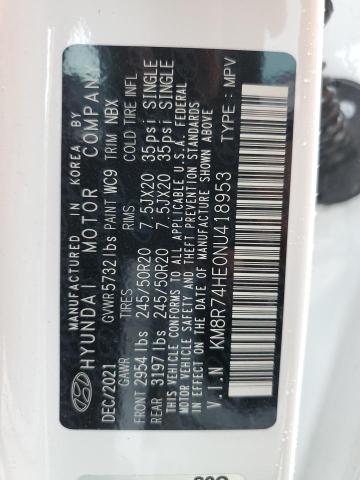 2022 HYUNDAI PALISADE C - KM8R74HE0NU418953