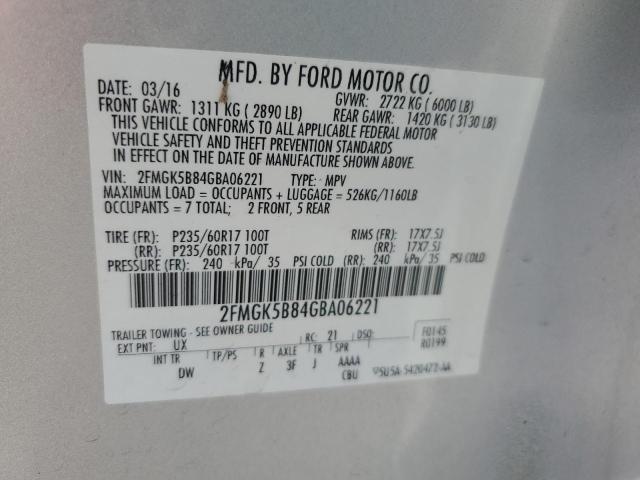 2016 FORD FLEX SE - 2FMGK5B84GBA06221