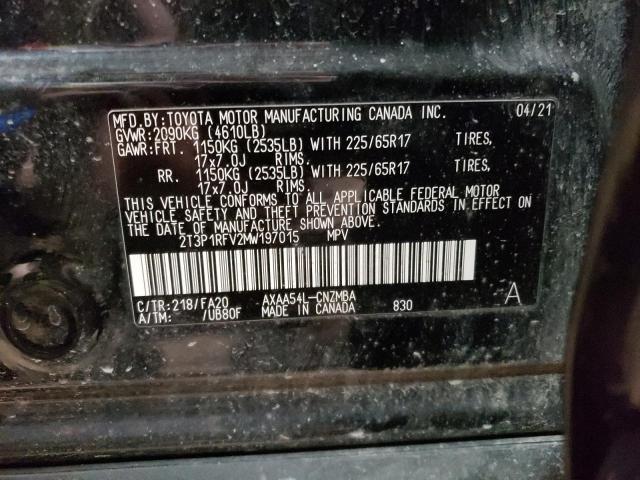 2021 TOYOTA RAV4 XLE - 2T3P1RFV2MW197015