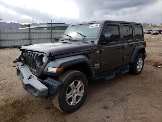 Salvage cars for sale from Copart Colorado Springs, CO: 2019 Jeep Wrangler Unlimited Sport