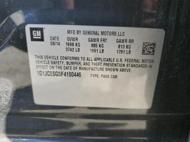 2015 CHEVROLET SONIC LT - 1G1JC5SG5F4100446