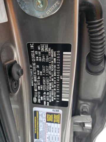 5XYKT4A60EG422636 KIA SORENTO LX