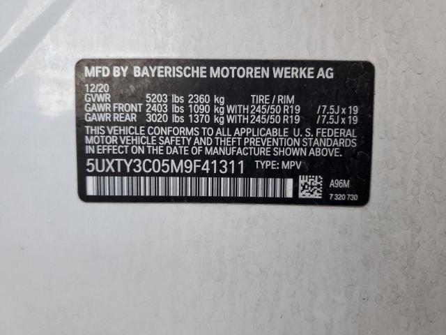 5UXTY3C05M9F41311 2021 BMW X3, photo no. 13