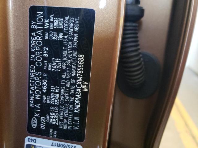 KNDPM3ACXM7856688 KIA Sportage Lx