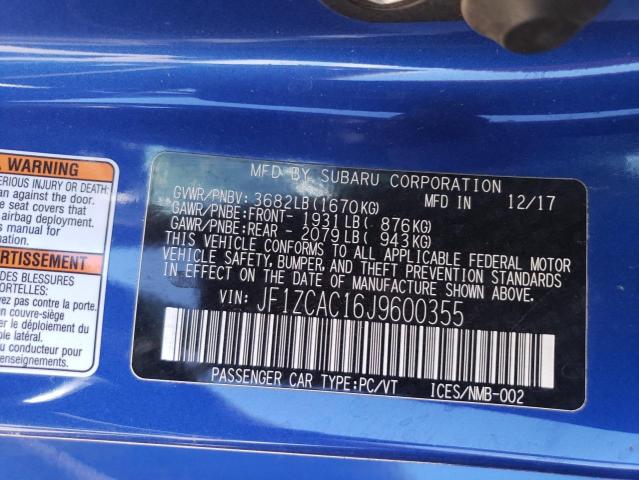 JF1ZCAC16J9600355 Subaru Brz 2.0 Limited