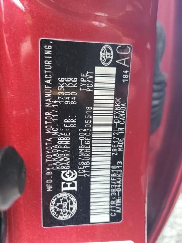 2015 TOYOTA COROLLA L - 2T1BURHE6FC305518