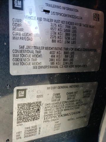1GTP9CEK5MZ234104 GMC Sierra K1500 Elevation