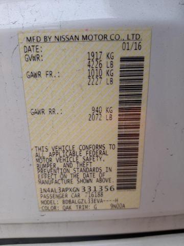 1N4AL3APXGN331356 Nissan ALTIMA 2.5