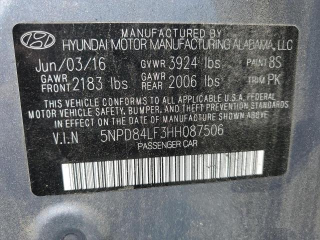 2017 HYUNDAI ELANTRA SE - 5NPD84LF3HH087506