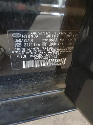 2018 HYUNDAI IONIQ BLUE - KMHC65LCXJU077592